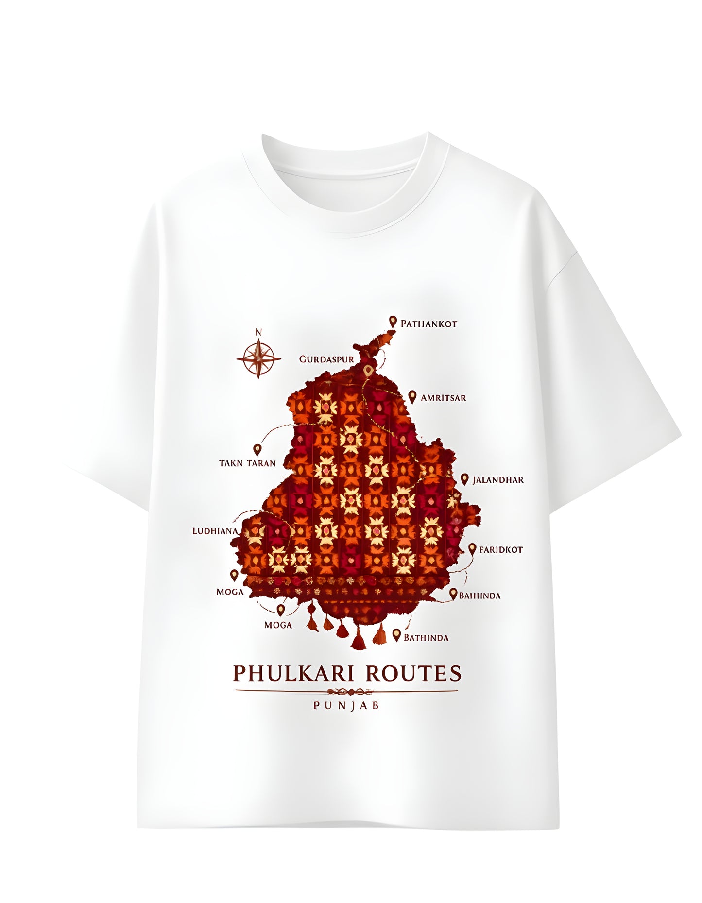 Premium cotton Punjab roots graphic t-shirt