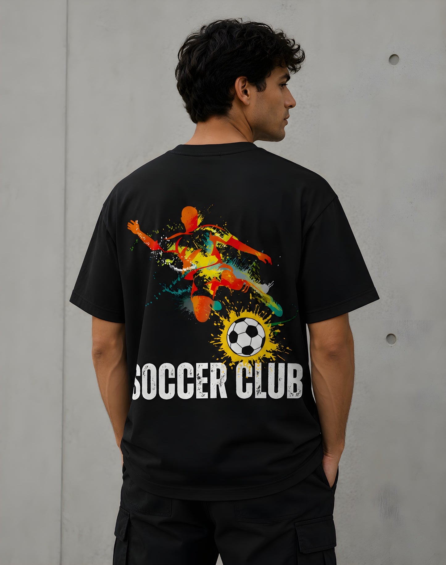 Premium Cotton Soccer Graphic Tee for Sports Enthusiasts