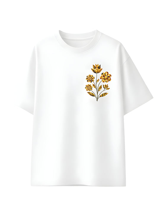 Relaxed fit floral graphic cotton tee