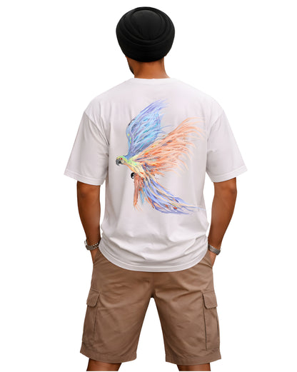 Men streetwear oversized tshirt loose fit style