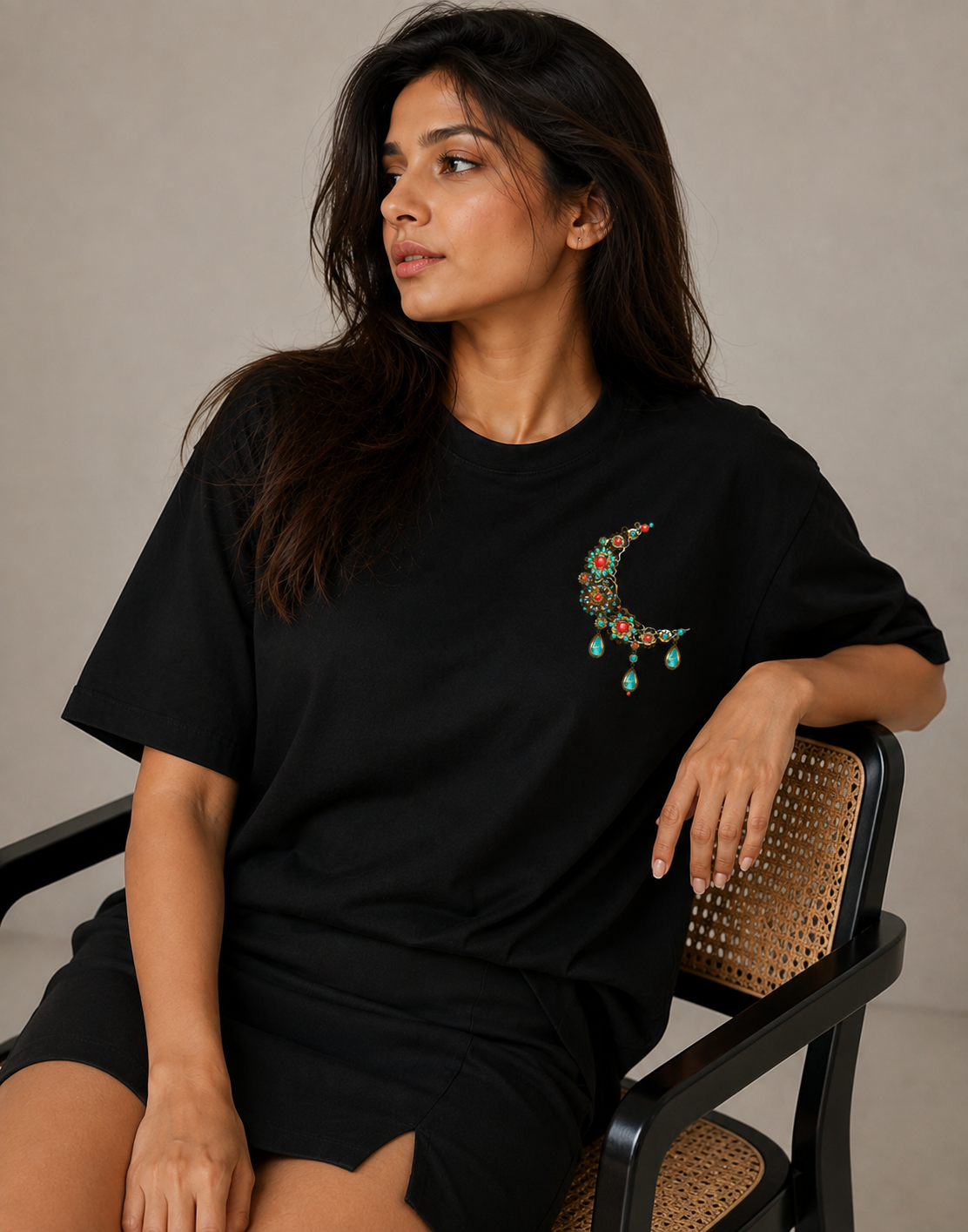 Dorenique premium women's graphic oversized tee