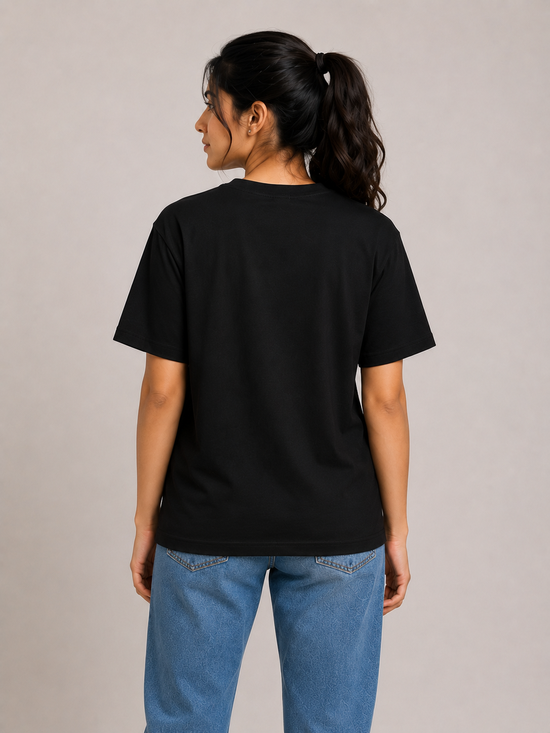 Luxury Solid Color Cotton T-Shirt