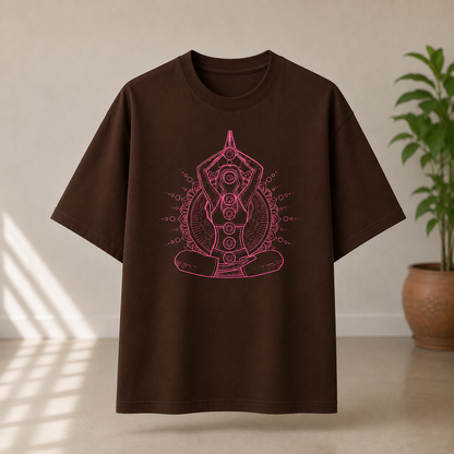 Meditation Inspired Cotton Graphic T-Shirt for Yoga Lovers