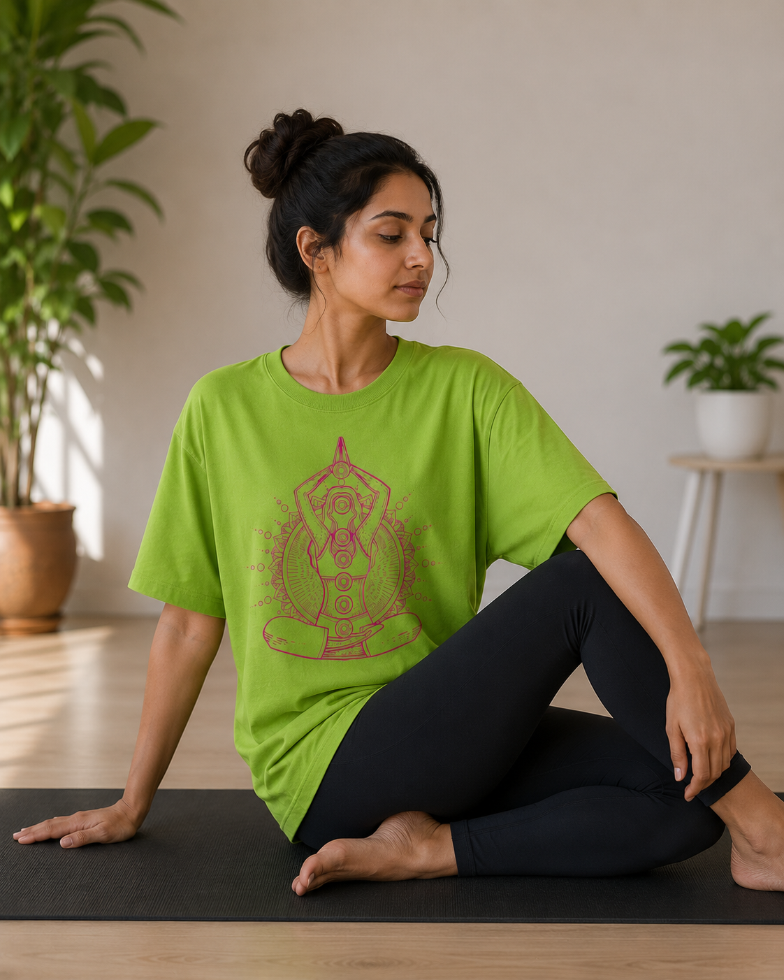 Premium Women's Yoga Lifestyle T-Shirt Styled for Comfort and Wellness