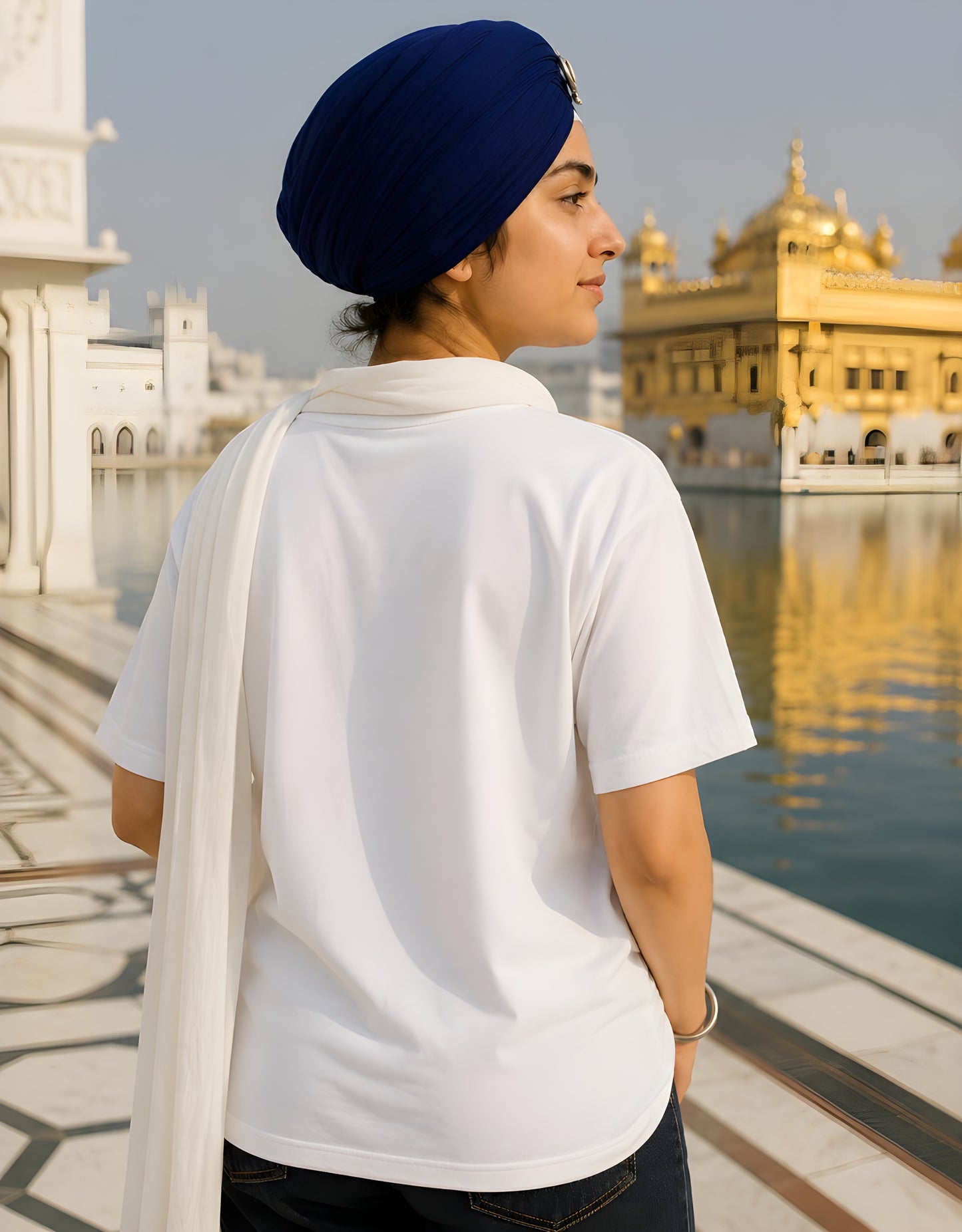 Dorenique Punjab in Threads Oversized T-Shirt for Women | Heritage Graphic Tee