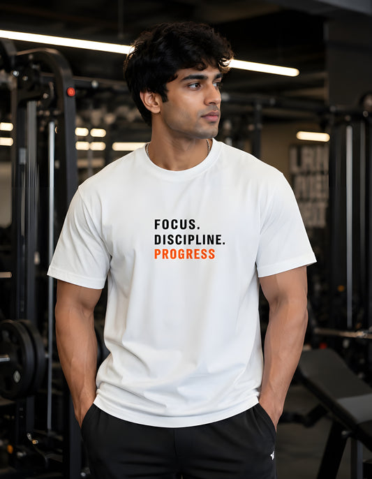 Stronger Than Yesterday oversized gym t-shirt front design