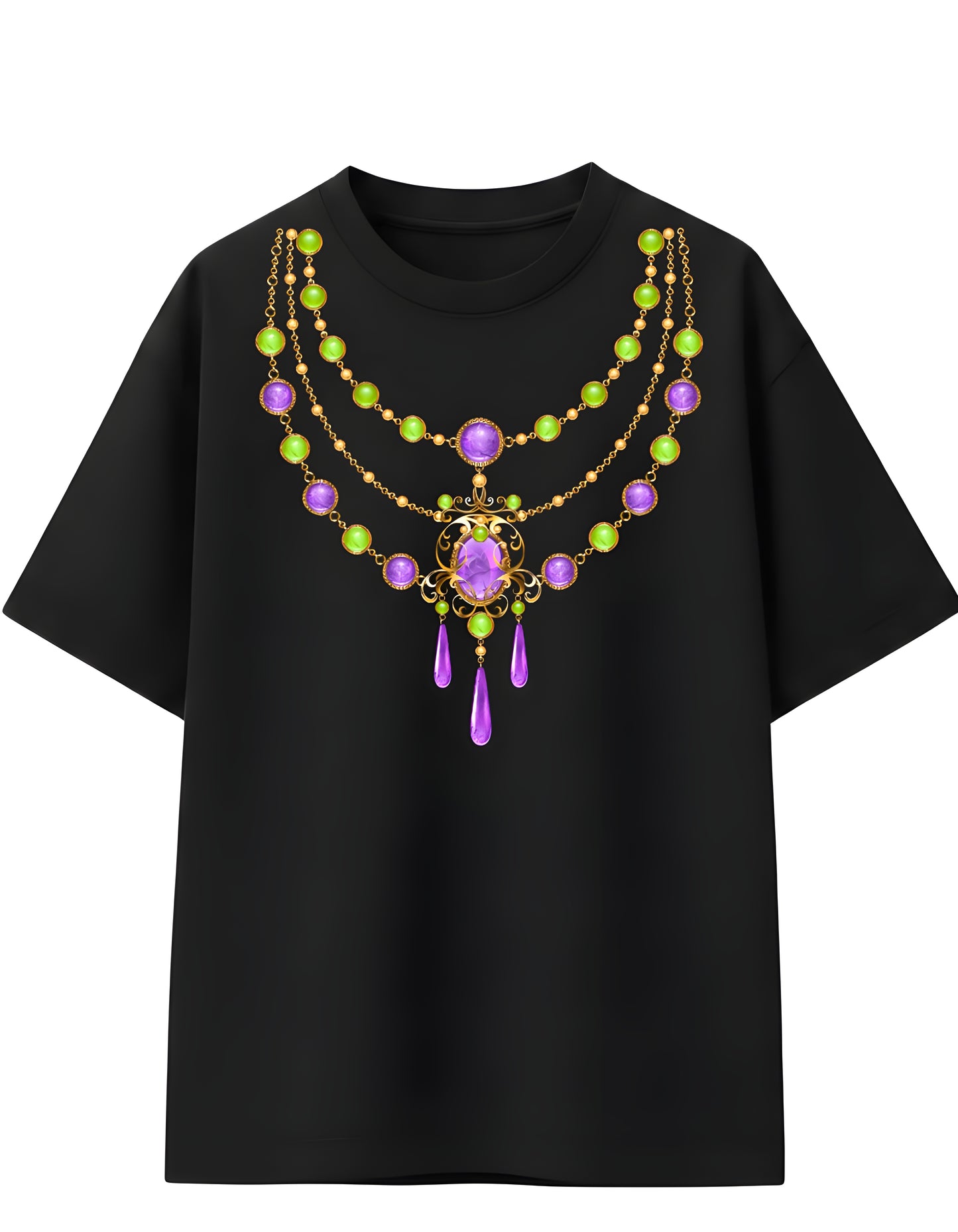 Royal inspired graphic oversized tee women