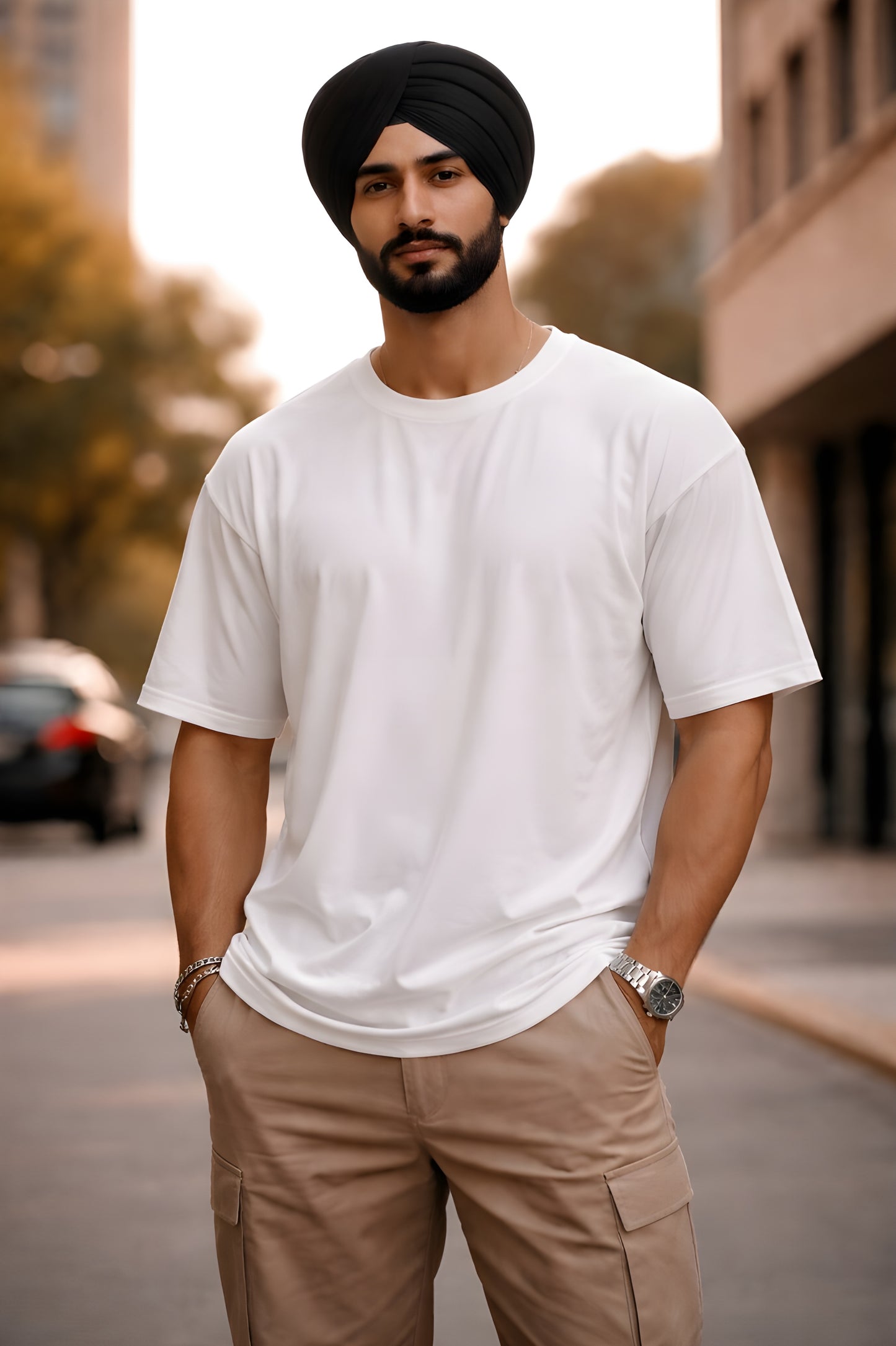 Relaxed fit men graphic tshirt premium cotton