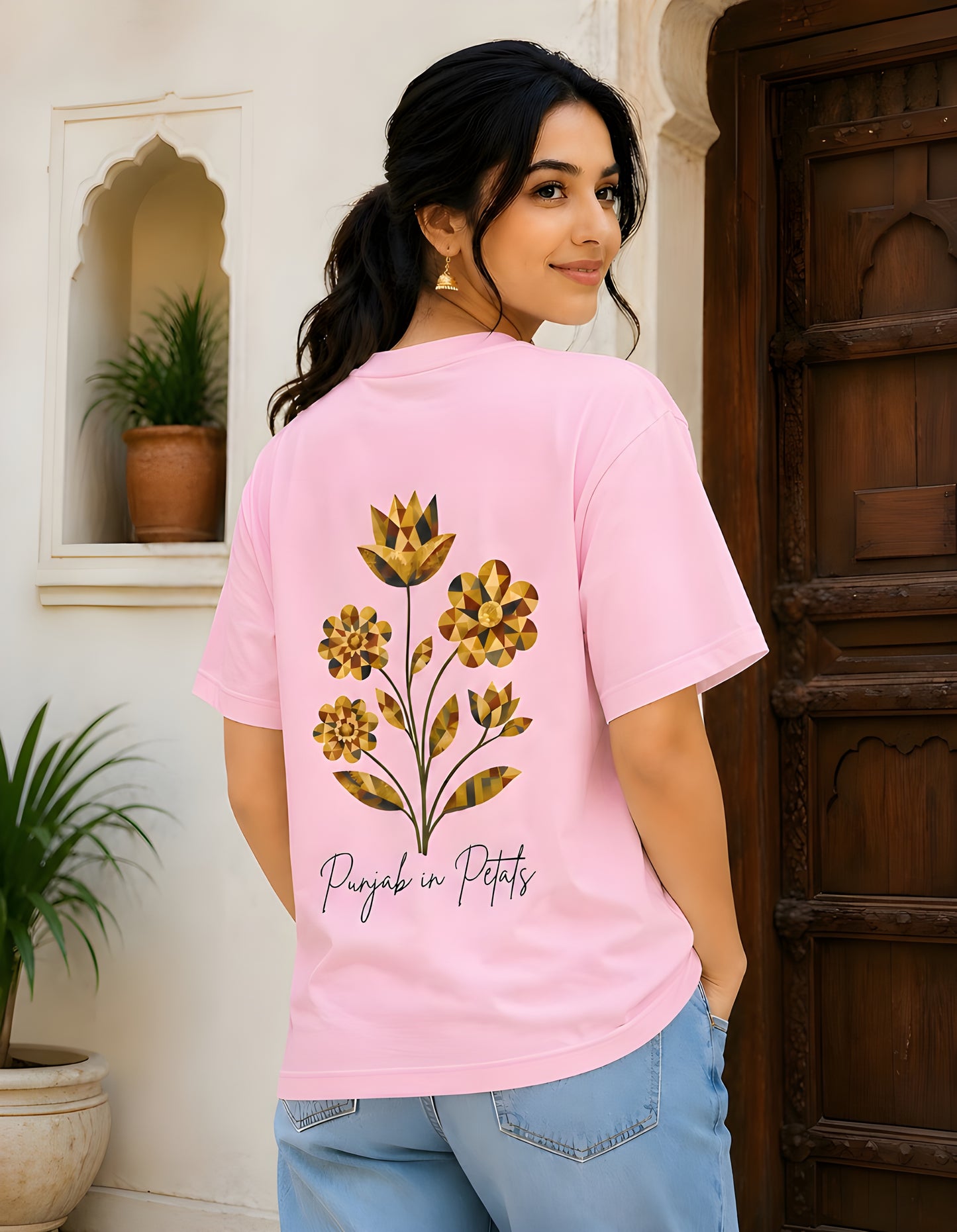 Punjabi heritage streetwear tshirt back print