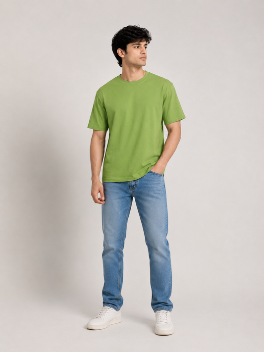Dorenique Premium Solid Color Oversized T-Shirt Front View