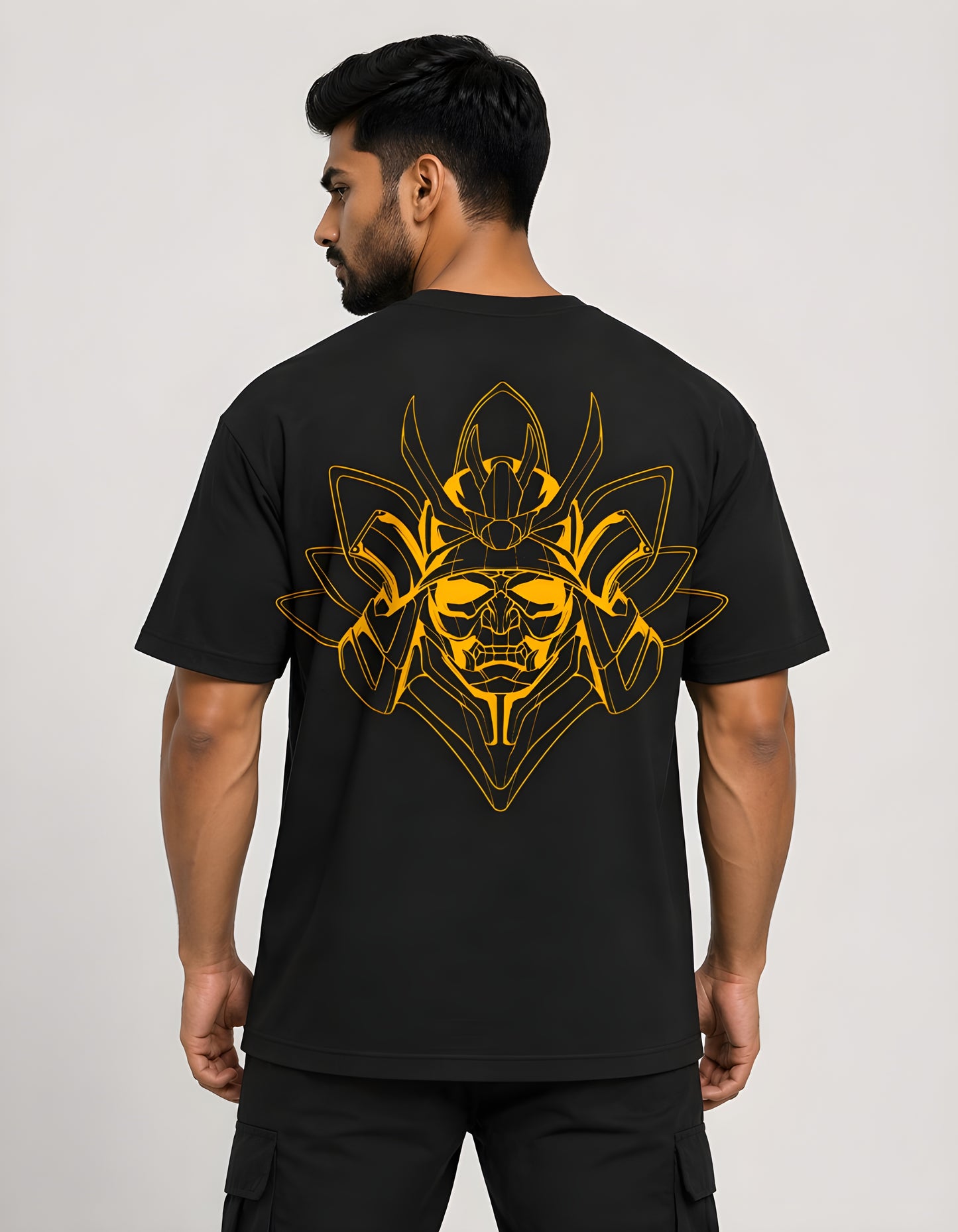 Samurai graphic loose fit streetwear tee
