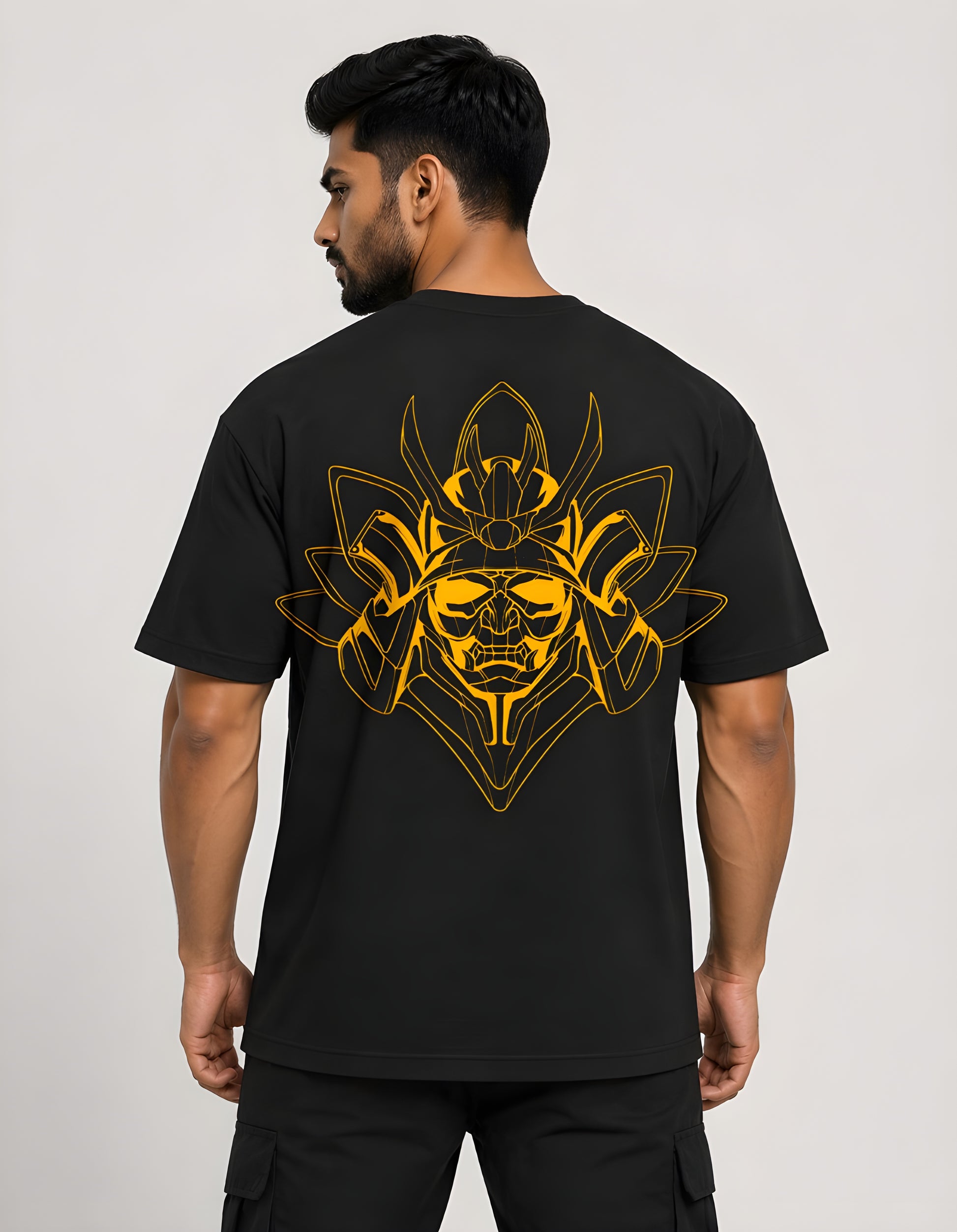 Samurai graphic loose fit streetwear tee