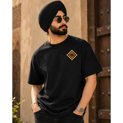 Punjabi streetwear oversized t-shirt with vintage car graphic